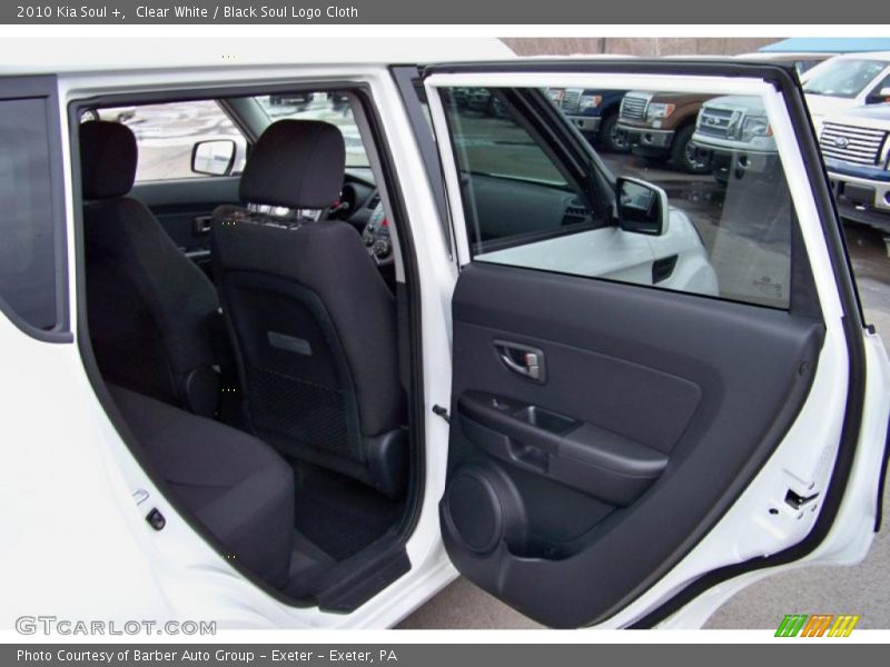 Clear White / Black Soul Logo Cloth 2010 Kia Soul +