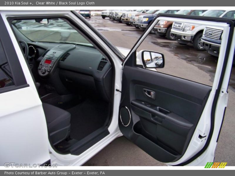 Clear White / Black Soul Logo Cloth 2010 Kia Soul +