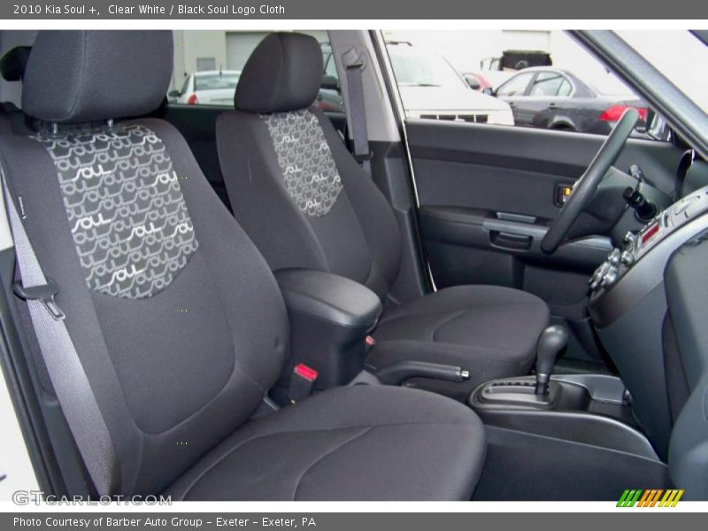 Clear White / Black Soul Logo Cloth 2010 Kia Soul +
