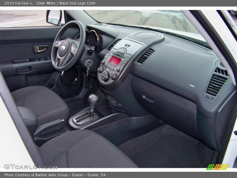 Clear White / Black Soul Logo Cloth 2010 Kia Soul +