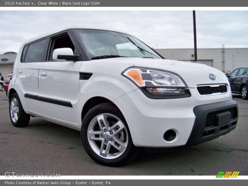 Clear White / Black Soul Logo Cloth 2010 Kia Soul +