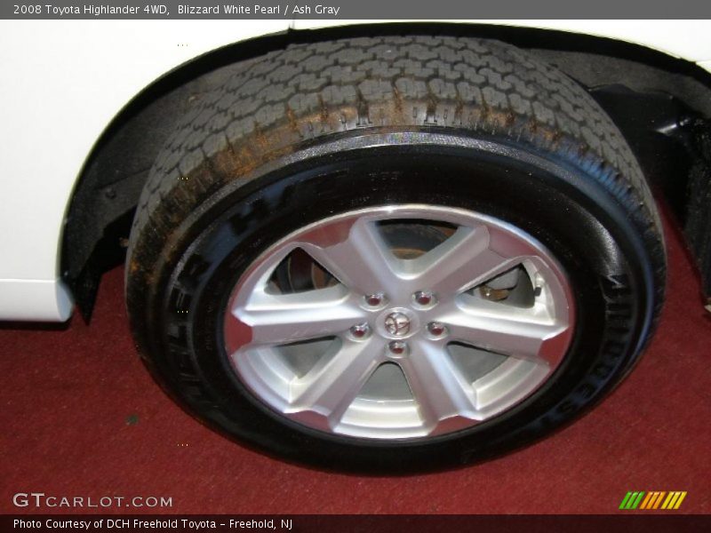Blizzard White Pearl / Ash Gray 2008 Toyota Highlander 4WD