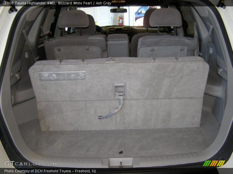 Blizzard White Pearl / Ash Gray 2008 Toyota Highlander 4WD