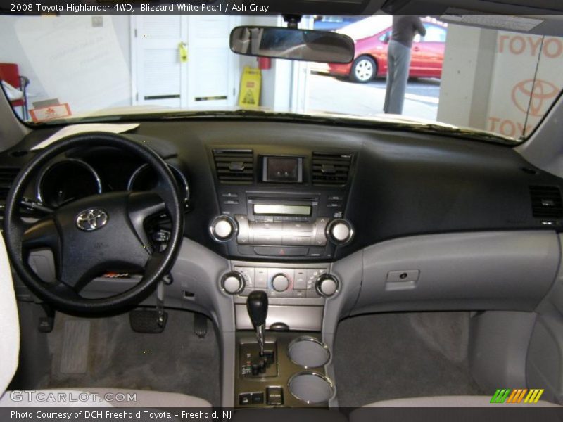 Blizzard White Pearl / Ash Gray 2008 Toyota Highlander 4WD