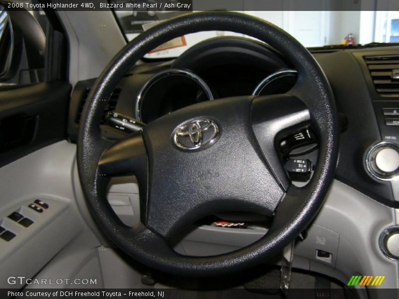 Blizzard White Pearl / Ash Gray 2008 Toyota Highlander 4WD