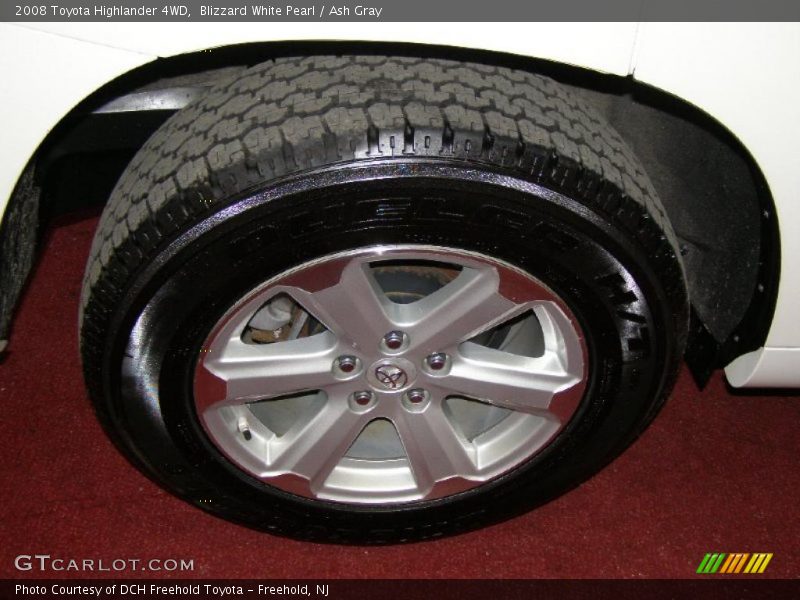 Blizzard White Pearl / Ash Gray 2008 Toyota Highlander 4WD