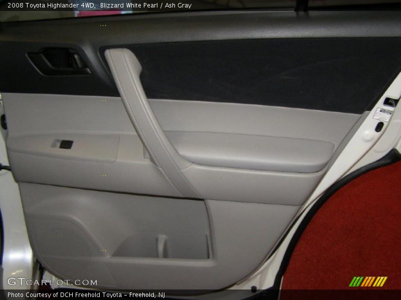 Blizzard White Pearl / Ash Gray 2008 Toyota Highlander 4WD