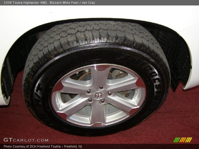 Blizzard White Pearl / Ash Gray 2008 Toyota Highlander 4WD