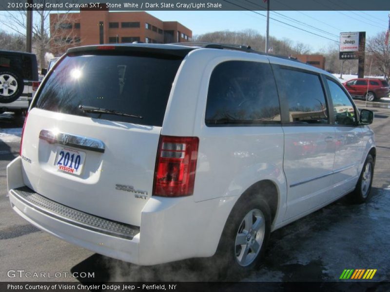 Stone White / Dark Slate Gray/Light Shale 2010 Dodge Grand Caravan SXT