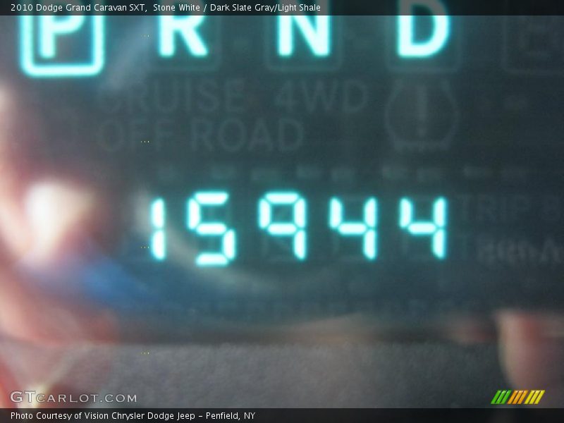 Stone White / Dark Slate Gray/Light Shale 2010 Dodge Grand Caravan SXT