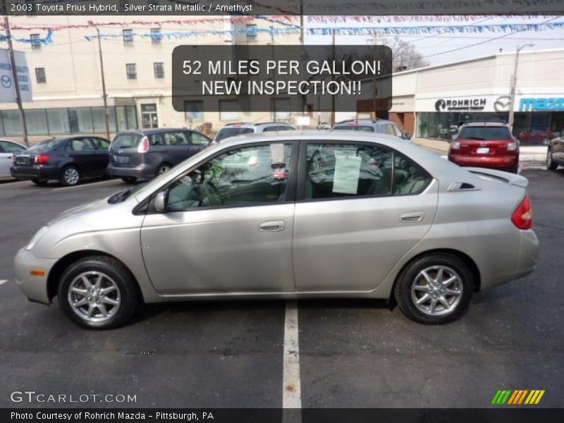 Silver Strata Metallic / Amethyst 2003 Toyota Prius Hybrid