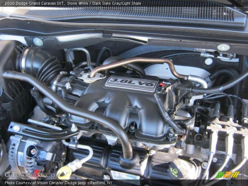 Stone White / Dark Slate Gray/Light Shale 2010 Dodge Grand Caravan SXT