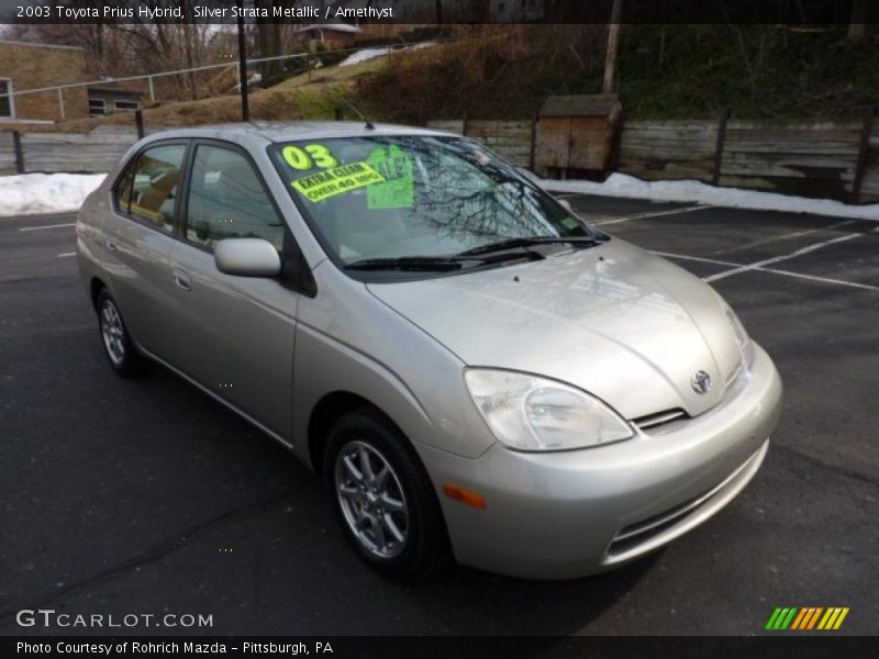 Silver Strata Metallic / Amethyst 2003 Toyota Prius Hybrid