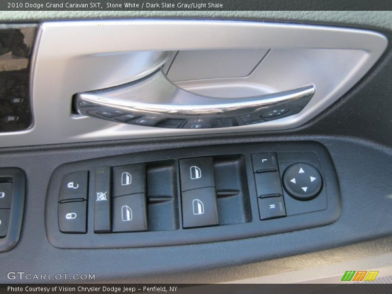 Stone White / Dark Slate Gray/Light Shale 2010 Dodge Grand Caravan SXT