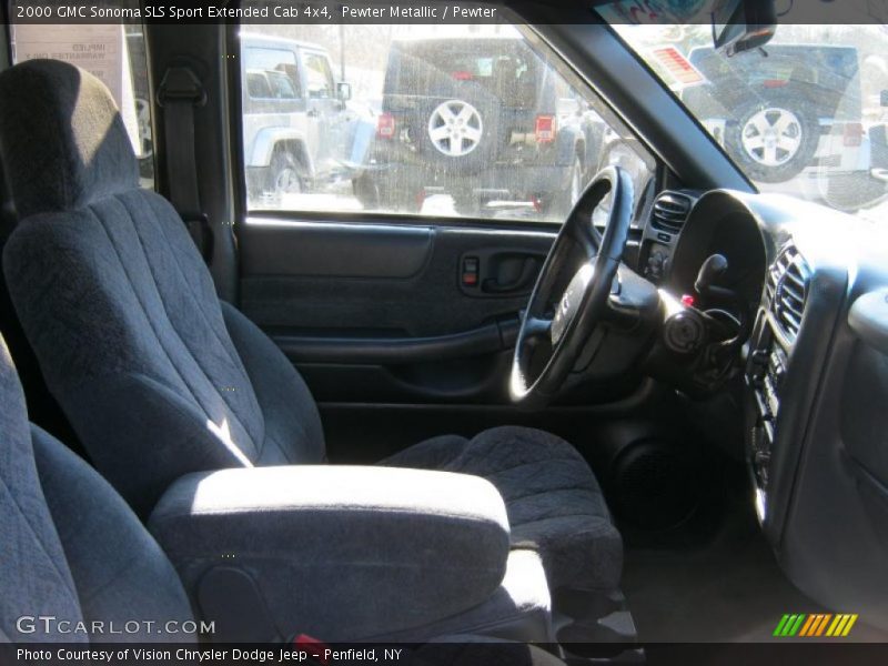 Pewter Metallic / Pewter 2000 GMC Sonoma SLS Sport Extended Cab 4x4