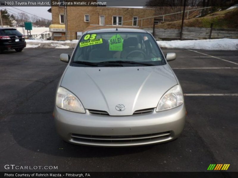 Silver Strata Metallic / Amethyst 2003 Toyota Prius Hybrid
