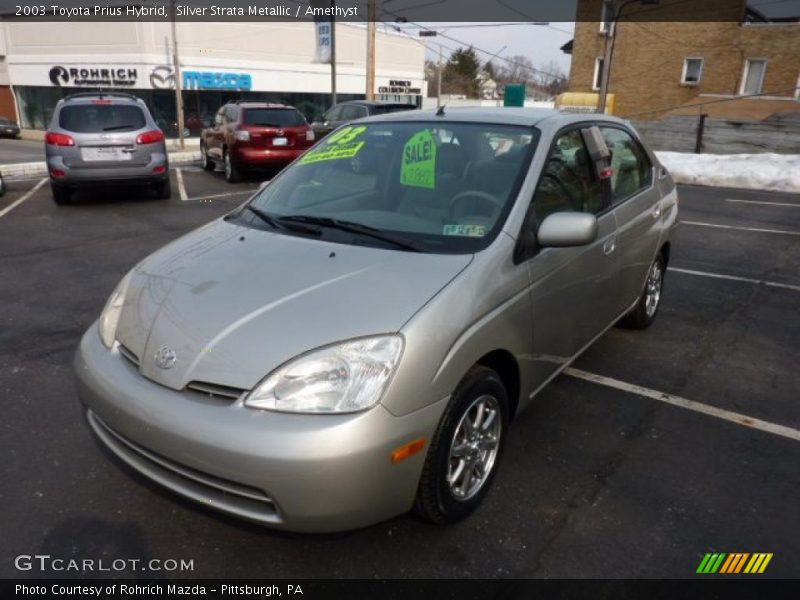 Silver Strata Metallic / Amethyst 2003 Toyota Prius Hybrid