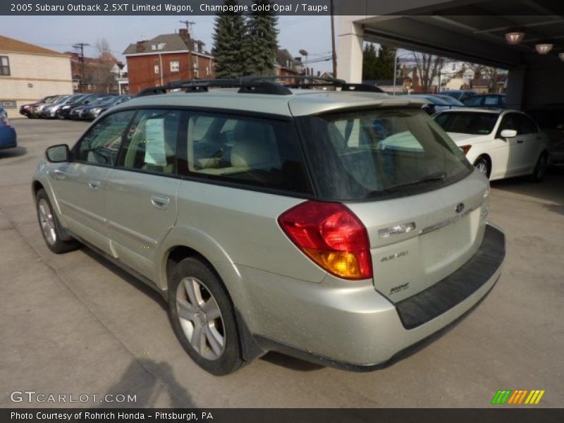 Champagne Gold Opal / Taupe 2005 Subaru Outback 2.5XT Limited Wagon