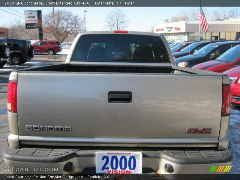 Pewter Metallic / Pewter 2000 GMC Sonoma SLS Sport Extended Cab 4x4