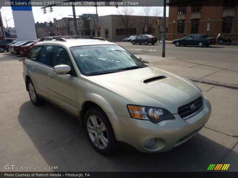 Champagne Gold Opal / Taupe 2005 Subaru Outback 2.5XT Limited Wagon