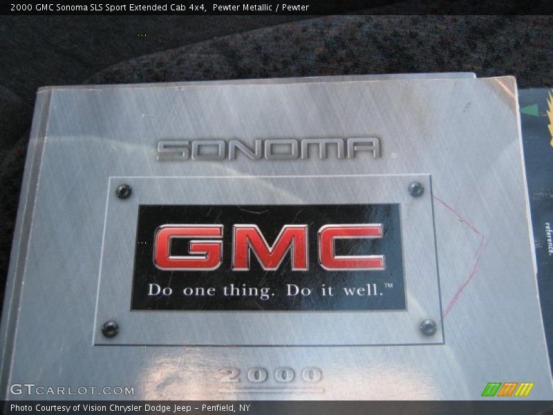 Pewter Metallic / Pewter 2000 GMC Sonoma SLS Sport Extended Cab 4x4