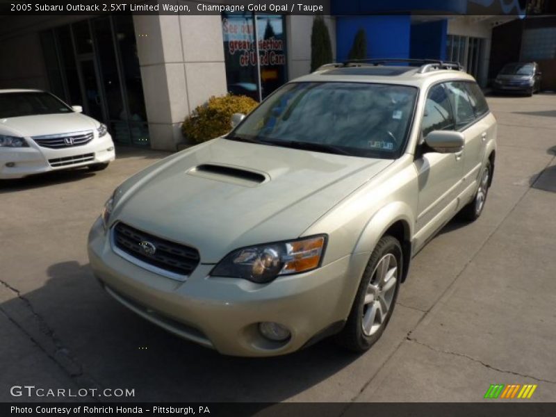 Champagne Gold Opal / Taupe 2005 Subaru Outback 2.5XT Limited Wagon