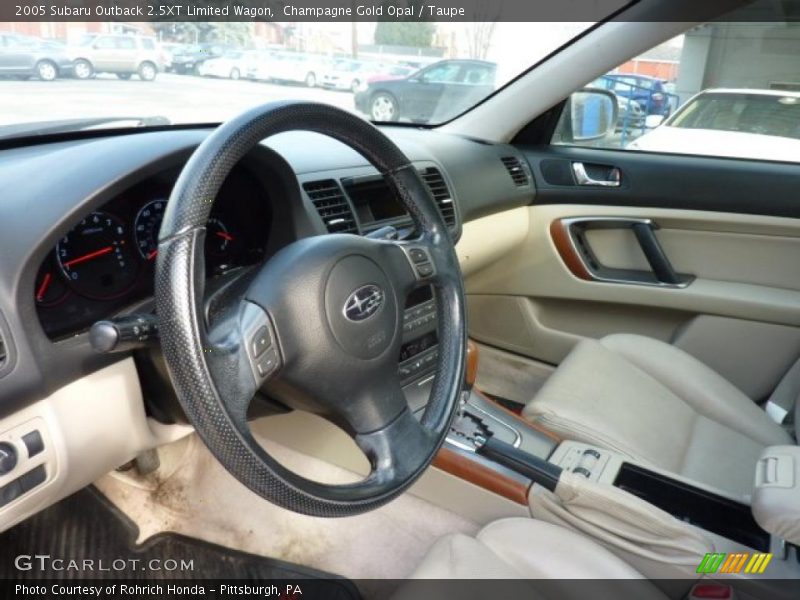  2005 Outback 2.5XT Limited Wagon Taupe Interior