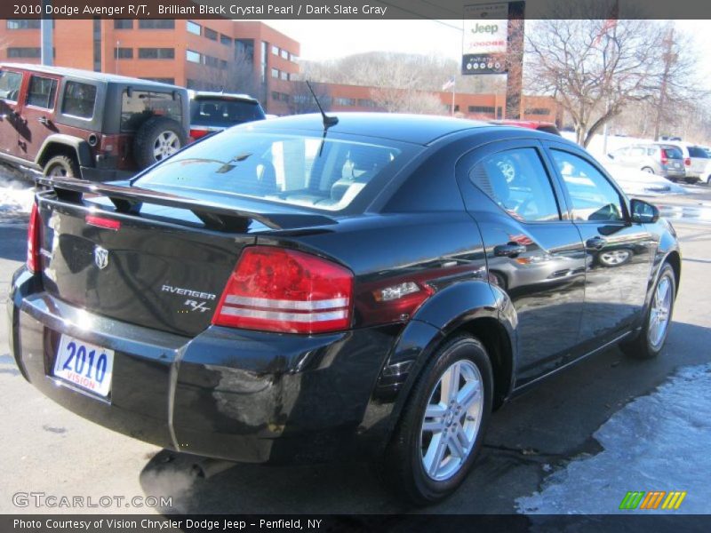 Brilliant Black Crystal Pearl / Dark Slate Gray 2010 Dodge Avenger R/T