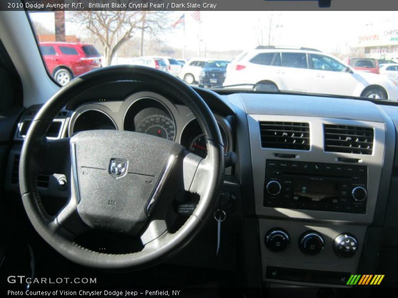 Brilliant Black Crystal Pearl / Dark Slate Gray 2010 Dodge Avenger R/T