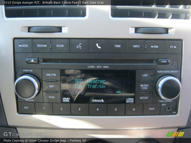 Brilliant Black Crystal Pearl / Dark Slate Gray 2010 Dodge Avenger R/T