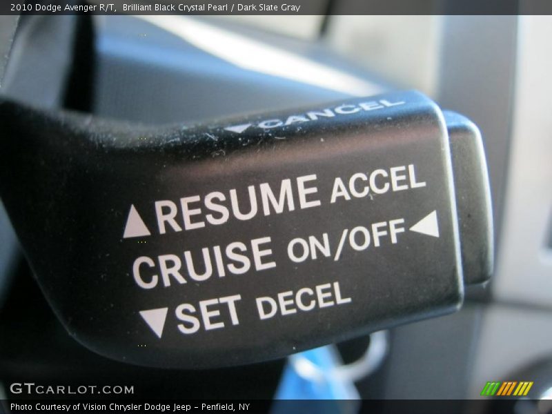 Brilliant Black Crystal Pearl / Dark Slate Gray 2010 Dodge Avenger R/T