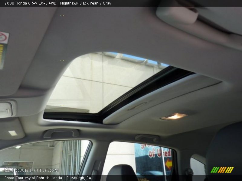 Nighthawk Black Pearl / Gray 2008 Honda CR-V EX-L 4WD