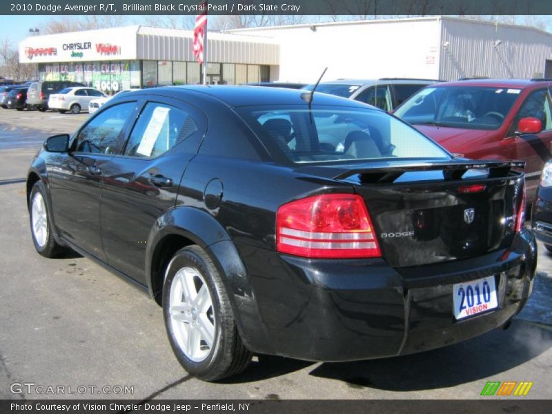 Brilliant Black Crystal Pearl / Dark Slate Gray 2010 Dodge Avenger R/T