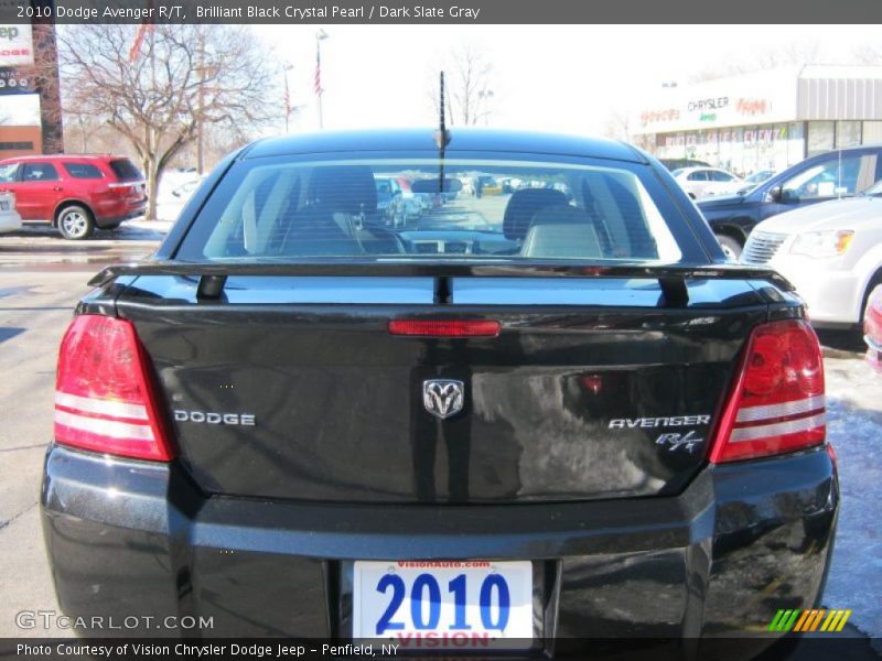 Brilliant Black Crystal Pearl / Dark Slate Gray 2010 Dodge Avenger R/T