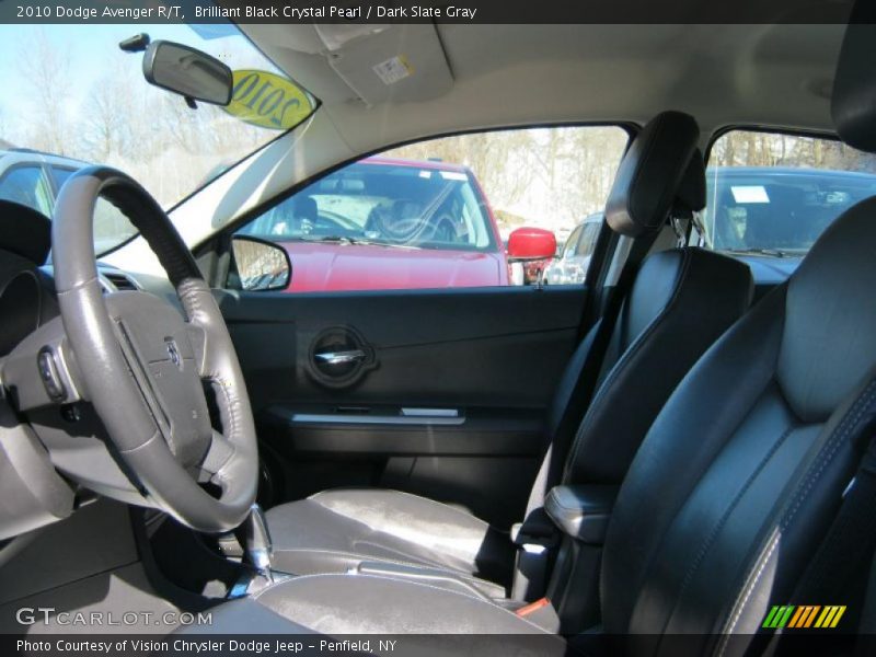 Brilliant Black Crystal Pearl / Dark Slate Gray 2010 Dodge Avenger R/T