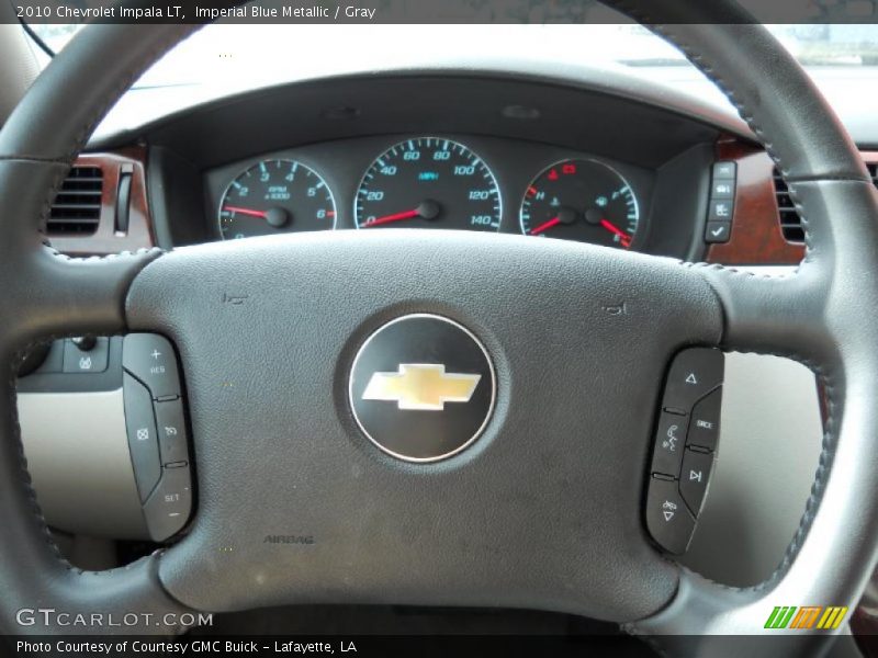 Imperial Blue Metallic / Gray 2010 Chevrolet Impala LT