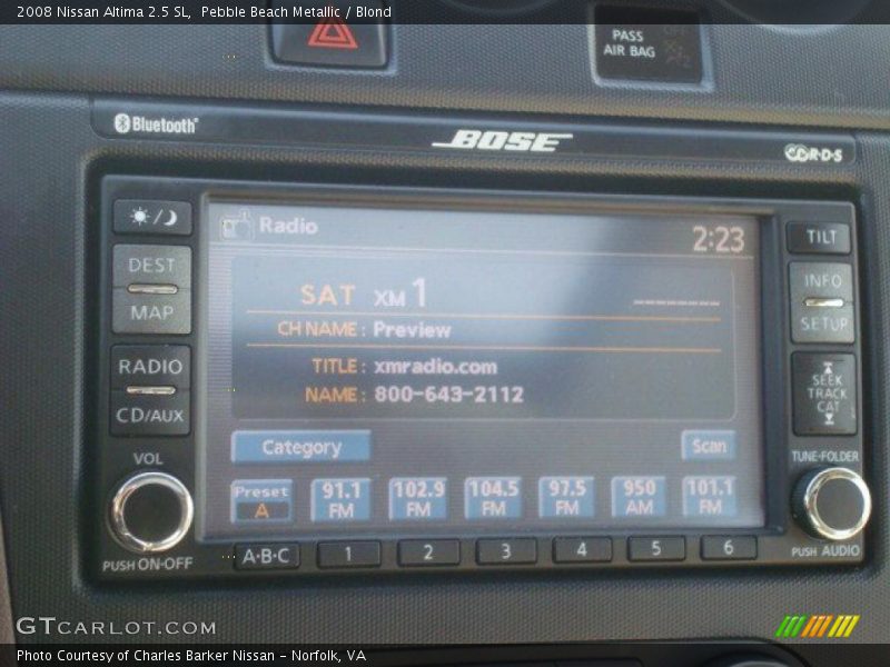 Pebble Beach Metallic / Blond 2008 Nissan Altima 2.5 SL