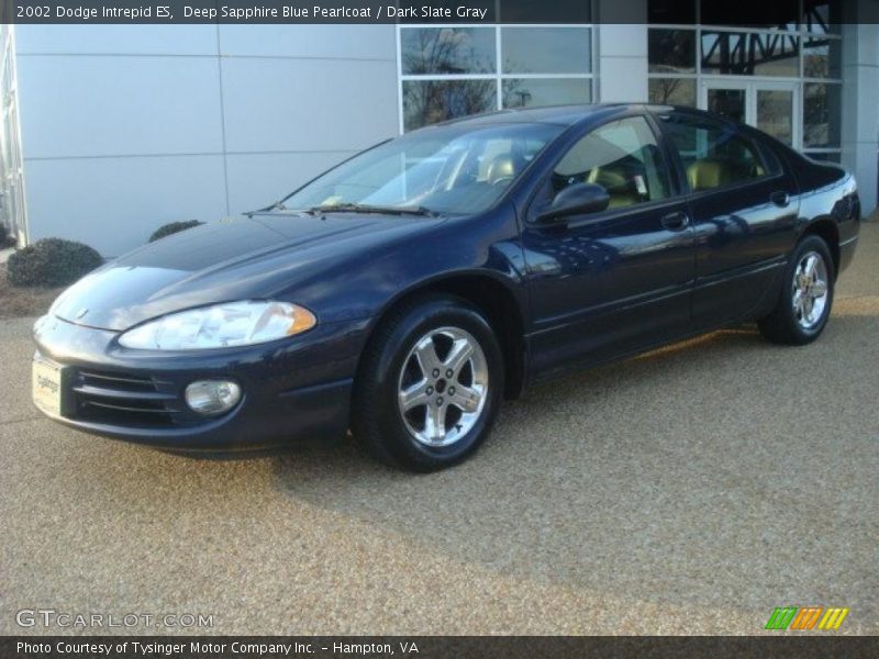 Deep Sapphire Blue Pearlcoat / Dark Slate Gray 2002 Dodge Intrepid ES