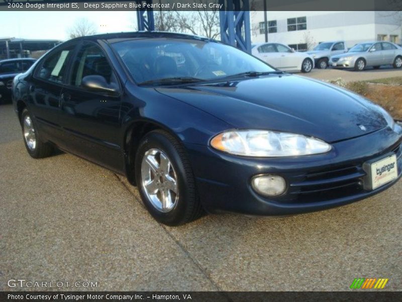 Deep Sapphire Blue Pearlcoat / Dark Slate Gray 2002 Dodge Intrepid ES