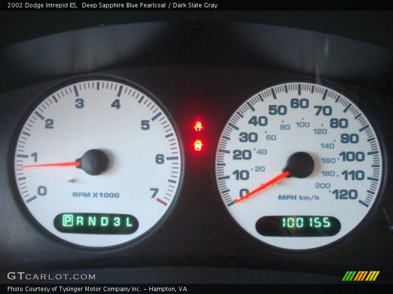 Deep Sapphire Blue Pearlcoat / Dark Slate Gray 2002 Dodge Intrepid ES