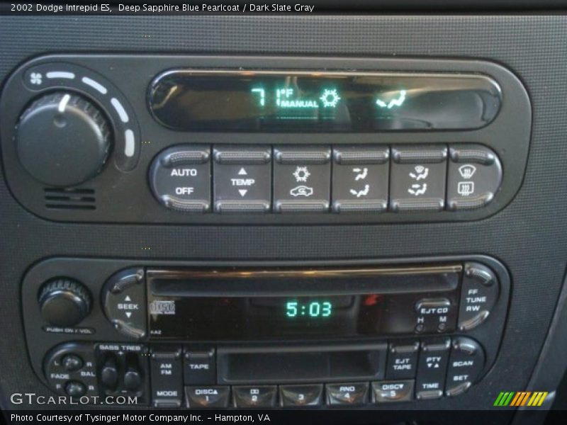 Controls of 2002 Intrepid ES