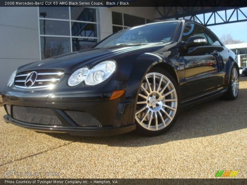 Black / Black 2008 Mercedes-Benz CLK 63 AMG Black Series Coupe