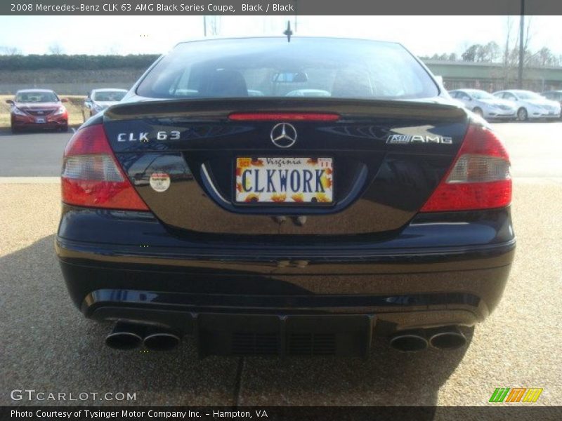 Black / Black 2008 Mercedes-Benz CLK 63 AMG Black Series Coupe