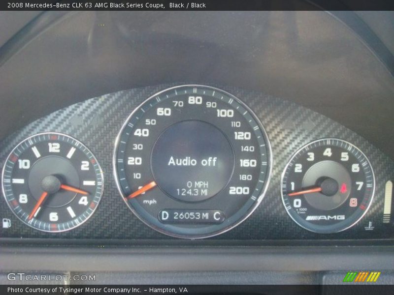  2008 CLK 63 AMG Black Series Coupe 63 AMG Black Series Coupe Gauges