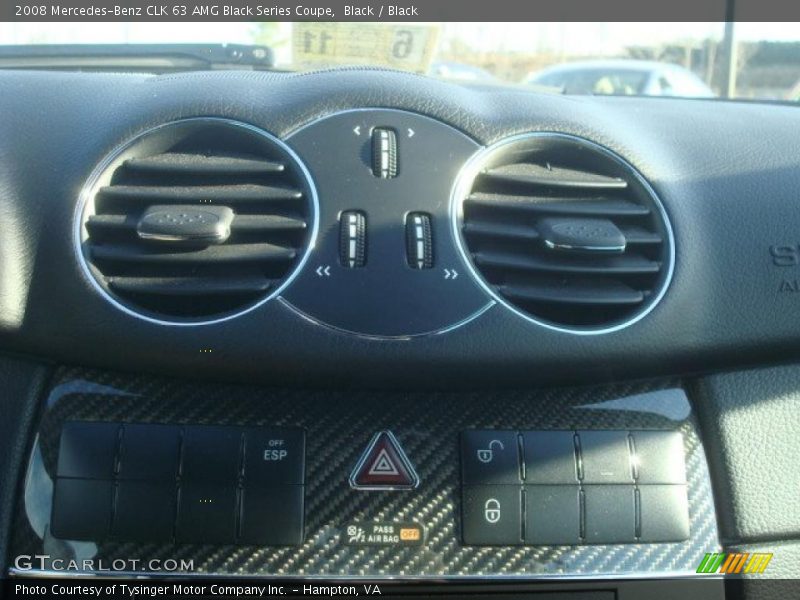 Controls of 2008 CLK 63 AMG Black Series Coupe