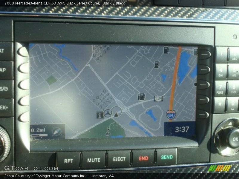 Navigation of 2008 CLK 63 AMG Black Series Coupe