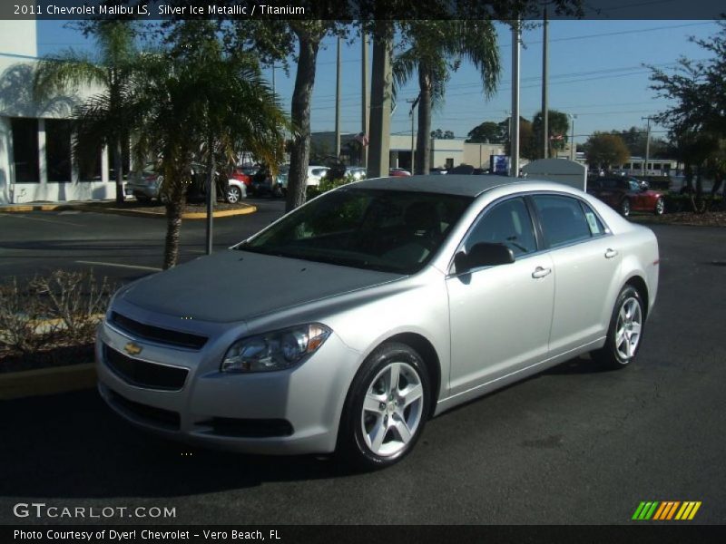 Silver Ice Metallic / Titanium 2011 Chevrolet Malibu LS