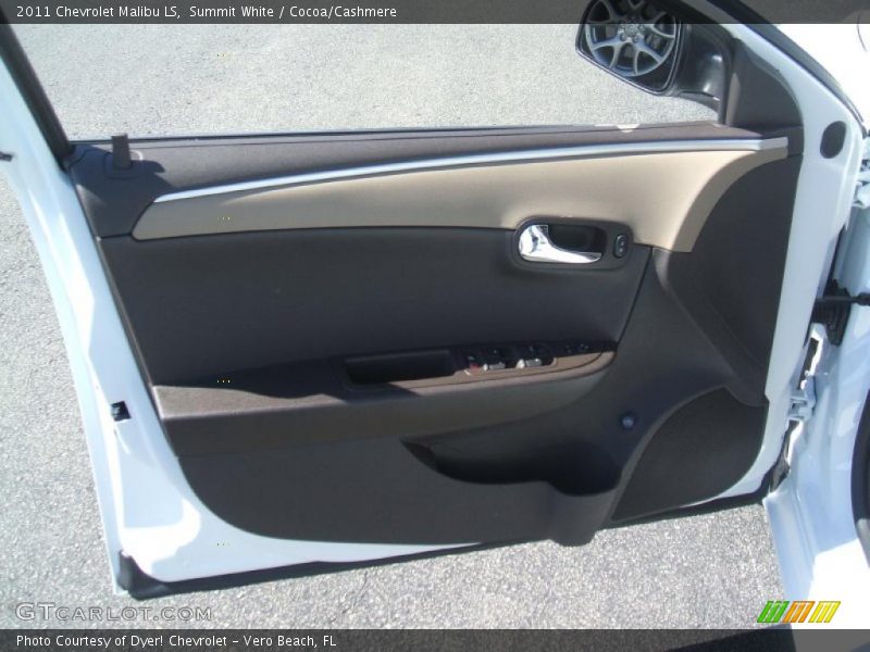 Summit White / Cocoa/Cashmere 2011 Chevrolet Malibu LS