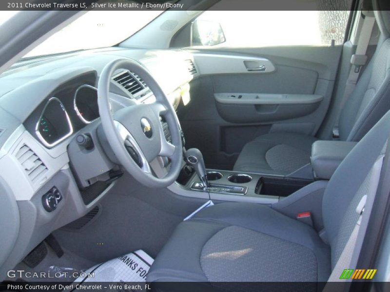 Silver Ice Metallic / Ebony/Ebony 2011 Chevrolet Traverse LS