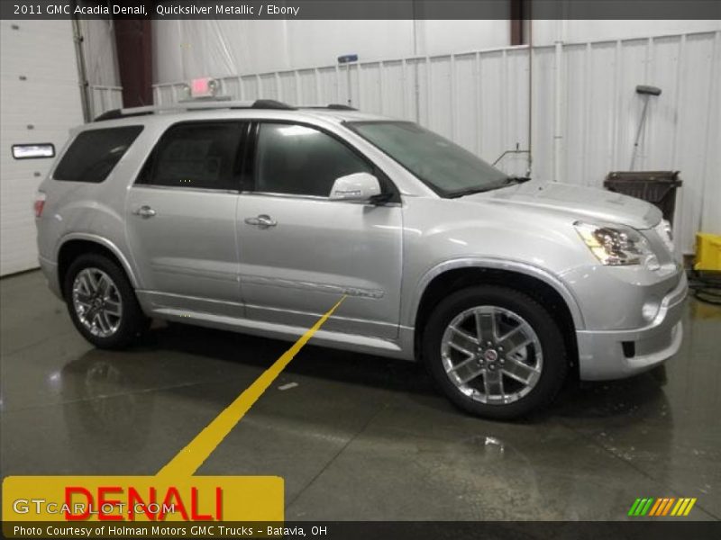 Quicksilver Metallic / Ebony 2011 GMC Acadia Denali